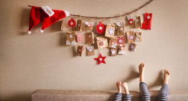 The,Advent,Calendar,Hanging,On,The,Wall.,Small,Gifts,Surprises