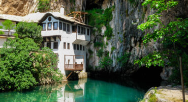 Dervish,House,Or,Blagaj,Tekija.,The,Building,Is,A,Dervish