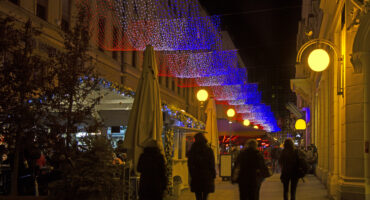 Bogoviceva,Street,In,Zagreb,Advent,Evening,Capital,Of,Croatia