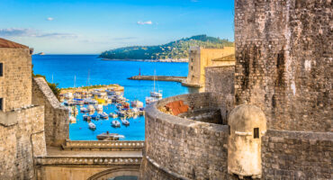 Beautiful,Mediterranean,Scenery,In,Town,Dubrovnik,,Famous,European,Travel,And
