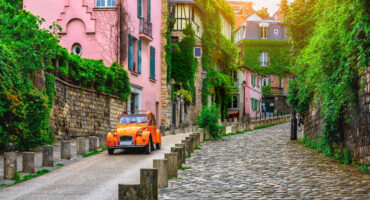 View,Of,Old,Street,In,Quarter,Montmartre,In,Paris,,France.