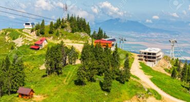 View from Postavarul Massif, Poiana Brasov, Romania