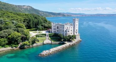 Miramare,Castle,Trieste,Italy,Aerial,View